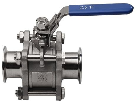 Kugelhahn-Set, Kugelhahn Vakuum-Kugelhahn aus Edelstahl for Vakuum, Milchprodukte, Wein, Biotechnik, Lebensmittel, Pharmazeutik