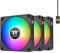 Thermaltake CT140 EX ARGB Reverse PC Cooling Fan (3-Fan Pack), Magnetic Connection, 5V Motherboard Sync, 16.8 Million Colors 9 Addressable LEDs, 140 mm Case/Radiator Fan, CL-F193-PL14SW-A