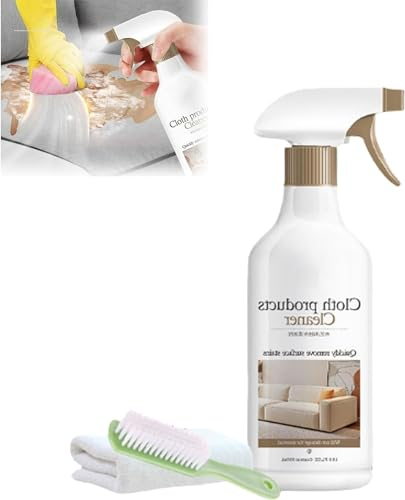 Spray nettoyant sans rinçage pour canapé, kit de nettoyage pour tissu de canapé avec brosse, nettoyant pour canapé, tissu pour tissus d'ameublement (1 pièce)