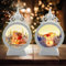 2 Stück Laterne Weihnachten,Weihnachtsdeko Laterne,Weihnachten Dekoration Laterne,Flammenlose Weihnachtskerzen,Weihnachtsmann Schneemann Laterne,Hängende Weihnachtslampe,für Innen Außen Deko