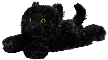 Warmies Plush Black Cat Microwavable Weighted Teddy with French Lavender Scent, Hot or Cold for Cool Relaxation and Warm Relief