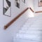Wooden Handrails for Stairs Rail, Non Slip Stairs Banister Handrail, Round Stair Railings Support Rod with Brackets, Staircase Handrails with Grab Rail Complete Kit, for Elderly Childern (C, 50cm)