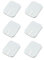 Healvian 6st Aus Silikon Physiotherapie- Aus Silikon Selbstklebender Patch Physiotherapeutische Versorgung Physiotherapie-pads Elektrodenplatte Kieselgel Weiß