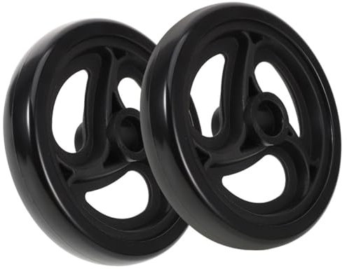 FRCOLOR 2stücke Wäschewagenräder Ersatzrollen Für Handwagen Einkaufswagen Rollstuhlräder Mit Einfacher Montage Und Demontage Aus Robustem Kunststoff