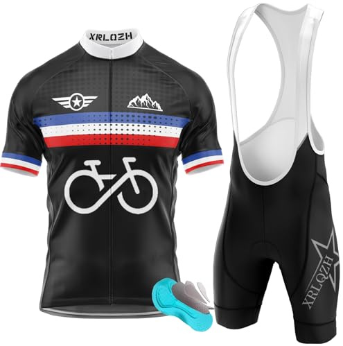 XRLQZH Combinaison Cyclisme Homme Manches Courtes –Légère • séchage rapide