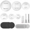 QWORK® 32 Piezas discos de corte kit, conjunto de accesorios para herramientas rotativas con discos de resina para cortes precisos en metal, madera, jade, compatible con Dremel