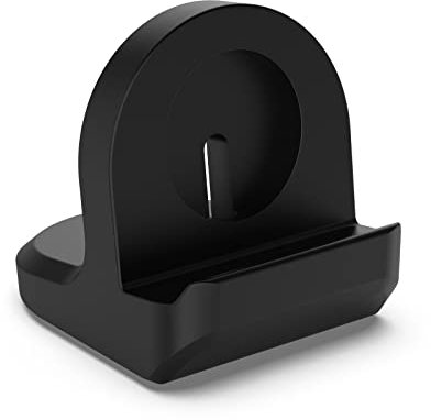 Acadey Supporto del caricatore per samsung Galaxy watch 5/6/7,supporto del caricatore del materiale del silicone Supporto della stazione di ricarica con gestione del cavo .Nero
