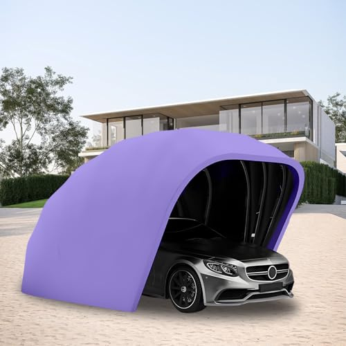Heavy Duty Mobile Carport, tenda pieghevole retrattile, durevole riparo per tutte le stagioni per camper e garage di casa, 5,9 m x 2,7 m x 2,45 m
