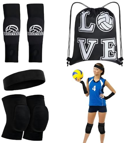 Ziyonix Confezione da 4 Ginocchiere Pallavolo, Supporto Morbido Manicotti Pallavolo, per Danza Pallavolo Basket Yoga, Ginocchio Per Uomo, Donne, e Ragazzi Taglia