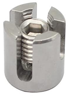 Lot de 10 systèmes de treillis en acier inoxydable 316 à angles de 90 degrés de qualité marine pour serre-câbles croisés
