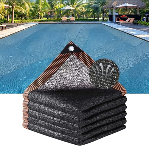 4x8m Pool-Laubnetz Abdeckung,Rechteckiges Netz Für Bodenpools,Feinmaschiges Pool-Abdeckungs-Teichnetz,Laubnetzabdeckung Für Schwimmbecken,Halten Sie Die Blätter Vom Pool Fern(4x8m(13x26ft))