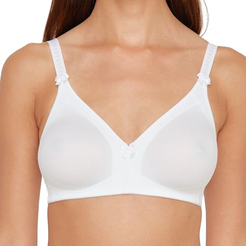 SUSA BH ohne Bügel Topsy I Blickdichter BH mit vorgeformten Cups I Gemoldeter BH mit Schleife I Idealer Atmungsaktivität & hoher Stabilität