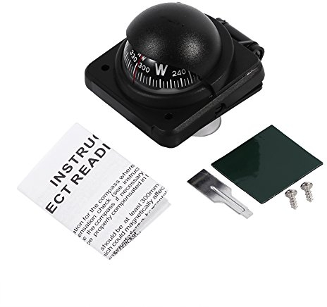 VGEBY Multifunktions-Navigation Voyager Kompass verstellbar Armaturenbrett für Auto Sea Marine Boot