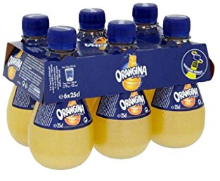 Orangina Boisson gazeuse rafraîchissante aux fruits, orange - Les 6 bouteilles de 25cl