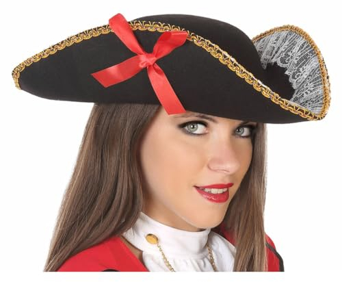 ATOSA sombrero capitán pirata negro
