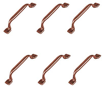 6 Un. TIRADOR Asa cobre Viejo Cajón Mueble clásico - Distancia tornillos 96MM