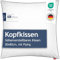 Blumtal Kopfkissen 80x80 cm - Nackenkissen mit anpassbarer Füllung - 100% Mikrofaser & waschbar bis 95 Grad - höhenverstellbares Kissen mit Paspel - für erholsamen Schlaf