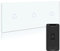 BSEED Smart Lichtschalter 1 Fach 2 wege Dreifach Wifi Smart Lichtschalter arbeitet mit Amazon Alexa and Google Home,Lichtschalter Glas Touchscreen-schalter Weiß(Erforderlich Neutral Draht) 228mm