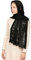 Wgior Rechteckiger Kapellenschal, katholischer Kirchenschleier, Mantilla, Wickeltuch, Kopfbedeckung, Schwarz, Large