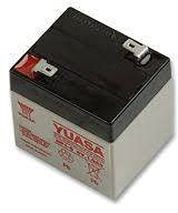 Yuasa Rechargeable Battery, NP Series, Valve Regulated, Single Cell, 6 V, Lead Acid, 1 Ah, Quick Connect