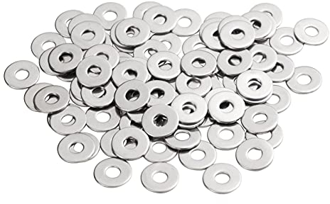 Unterlegscheiben M5 Große, MeHurr 100 Stück Beilagscheiben Edelstahl A2 V2A 304, Karosseriescheiben DIN9021 / ISO7093, Unterlegscheibe M5 x 15mm, Metallscheiben für Schrauben & Muttern & Gewindestange