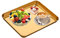 Bandeja Dorada de Acero Inoxidable, Bandejas Rectangulares para Servir Comida, Bandeja de Frutas, Bandeja de Joyería, Bandejas Metal para Hogar, Restaurante, Refrigerios, Postres