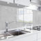 danario Küchenrückwand selbstklebend - Glasoptik - Spritzschutz Küche - versteifte PET Folie - 0,8 mm - Beton - Materialmuster A5