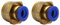Connettore pneumatico da 1/2 a tubo pneumatico da 8 mm, set da 2 raccordi (1/2 – 8 mm)