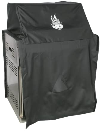 Mayer Barbecue Grillabdeckung Grill-Abdeckhaube für Brenna Holzkohle-Grill MGK-400 Premium, Oxford 1000D Gewebe, Reiß- & Wetterfest, Schwarz