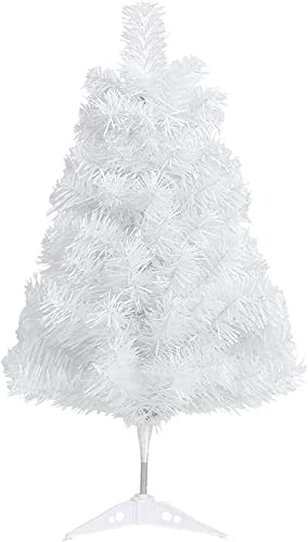 Arbres de Noël artificiels Blanc - Dimensions 90-240 cm - Arbre de Noël feuillu - Support PVC (90 cm - 102 branches)