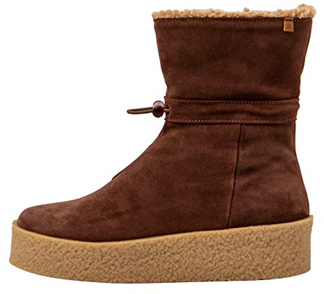 El Naturalista Damen Winterstiefel Dolmen, Frauen Stiefel,Wechselfußbett,Warmfutter,warm,gefüttert,Boots,Winterschuhe,Chocolate,40 EU / 7 UK
