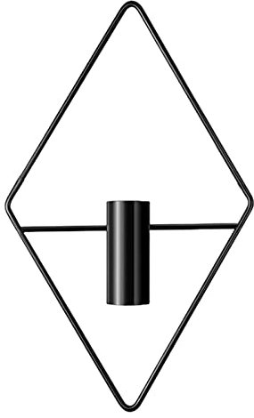 Gusengo Pared geométrico para Plantas - Macetero decoración Pared Moderno - Macetero Pared Decoración Minimalista Macetero Pared Metal para Interiores Oficinas decoración