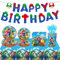 Deluisho Super Mario Geburtstag Deko, 82PCS Mario Ballon Super Mario Kindergeburtstag Party Geschirr Dekoration Mario Spiel Papier Platte Tischtuch