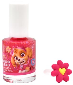 Paw Patrol Kinder Nagellack – Wasserbasierter Nagellack 9 ml – Ungiftig, Sicher & Leicht aufzutragen – Mit warmem Wasser abwaschbar – Perfekt für Mädchen