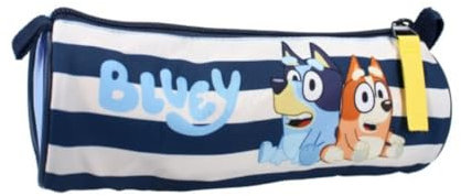 mybagstory - Federmäppchen – Bluey – Blau – Kinder – Schule – Grundschule – Vorschule – Kindergarten – Federmäppchen für Jungen – Größe 21 cm, blau, 21 cm, Klassisch