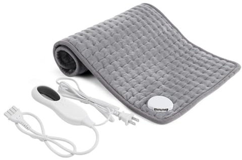 Heating Pad for Back Pain Relief, Electric Heating Pads with 10 Heat Settings, 3 Auto Shut-Off, LED Controller, Soft Heating Pad for Shoulder, Neck, Period Cramps, Machine-Washable (40 * 76CM)