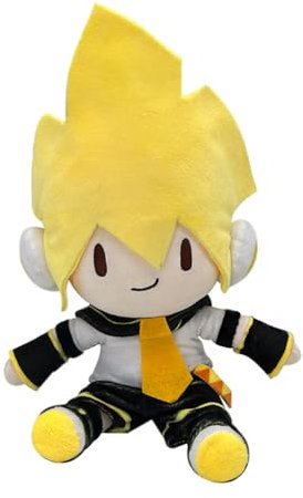 Zhongkaihua Kagamine Len Anime-Figurenkissen, niedliche Cartoon-Stofffigur, superweich, gefülltes Kissen, Sofa, Auto, Dekoration (28 cm