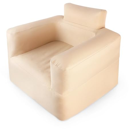 FIVMEN Aufblasbares Sofa Luftsofa Camping 1 Personen Aufblasbare Couch mit Rückenlehne und Armlehnen Air Lounge Sofa für Outdoor Camping Reisen Strand, 97x78x75 cm