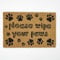HOMESCAPES Please Wipe Your Paws Dog Doormat, 40 x 60 cm, Coir with Rubber Backing, Non-slip, Indoor/Outdoor Use
