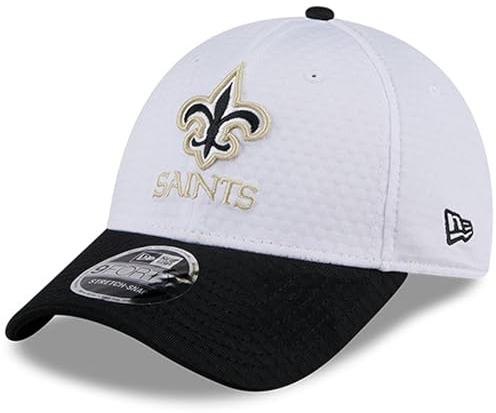 New Era Herren NFL 2024 NFL Training Camp 9FORTY Adjustable Hat, New Orleans Saints, Weiß, Einheitsgröße