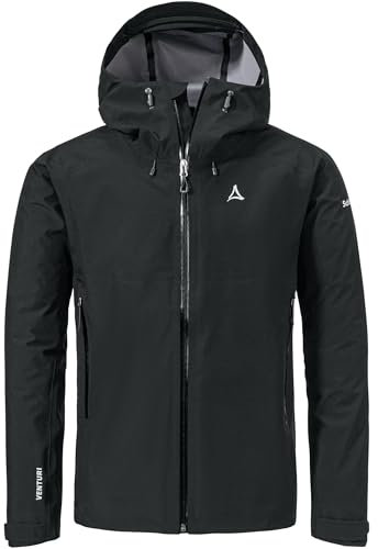 Schöffel Herren-Jacke, Stil Cascata, Schwarz, Größe M, Schwarz , M