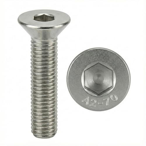 PRORAJE Vis M5x30 mm INOX A2 Tête Fraisée FHC Ø 5x30 mm, LOT DE 50 Pcs