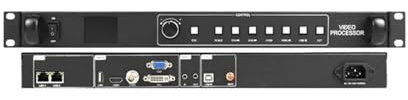 CIJIAOPOYU HD-VP210A Videoprozessor LED-Anzeige Vollfarbmodul Videowand Leuchtschild USB-Anschluss-Controller Unterstützt DVI HDMI VGA-Eingang