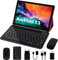 GOODTEL New Tablet 10 Pulgadas Android 13 con 10GB RAM 64GB ROM (TF 1TB), WiFi 6(5G+2.4G), Bluetooth 5.0, Type-C, 6000 mAh, 8MP+5MP, con Funda, Teclado, Mouse(Rojo)