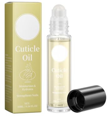 Fragrance Roll On Cuticle Oil Natural Revitalizing Hydrating Nail Oil Repaires Cuticles Overnight For Damaged Skin And Thin Nails 10ml Yjv240 (Yellow, 8.5X2CM)