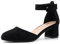 Hitmars Court Shoes for Women Ladies Mid Heel Sandals Strappy Pumps Elegant Pointed Toe Low Block Heel Sandals Wedding Party Prom Black UK 5
