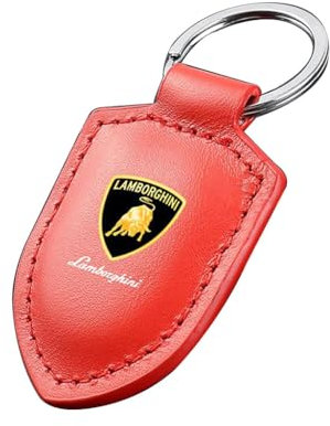Porte-Clés Voiture pour Lamborghini Aventador SVJ,Ésistant aux Rayures Pratique Design Élégant Auto Clé Accessoire,A-Red