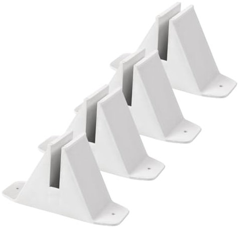 Zerodeko 4Pcs Garden Fence Bases Lawn Picket Fence Stand Holder for Stable Outdoor Fencing Support Easy Installation Compatible with Various Fence Styles