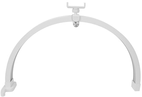 Tbest Halbmondförmige Nageltischlampe mit Einstellbarer Farbtemperatur (3200–5600 K), Flimmerfreies und Schattenfreies Licht, 1500 Lm Helligkeit, 208 LEDs, Farbwiedergabeindex (CRI) (EU-Stecker)