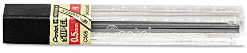 Pentel C505-H Druckbleistift-Mine HI-POLYMER SUPER, Härtegrad: H